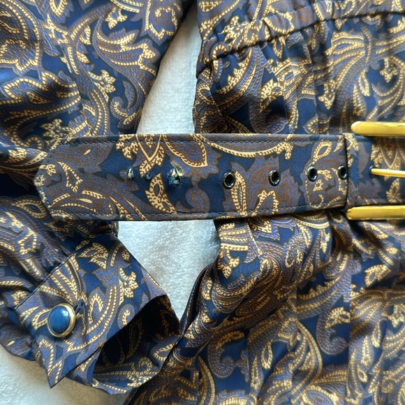 SCHRADER | WOMEN’S VINTAGE BLUE 70’S DRESS | LONG SLEEVE | SIZE 8 | PETITE - Picture 10 of 14